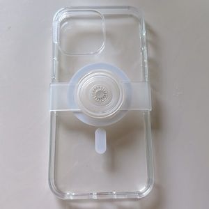 Authentic Popsockets clear MagSafe iPhone 14 Pro Max case